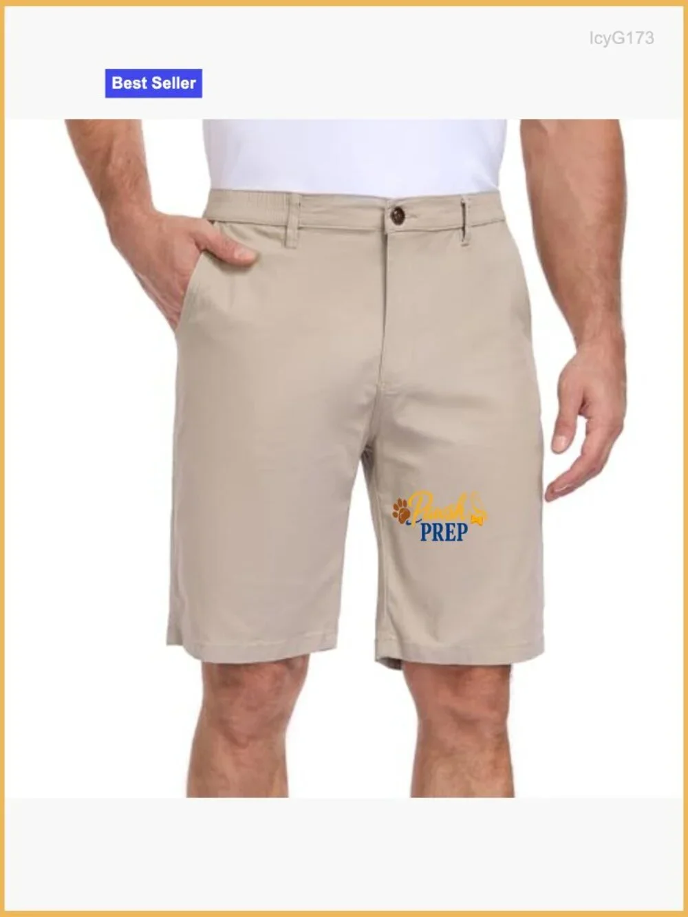 Men's Stretch Chino Shorts Slim Fit 10